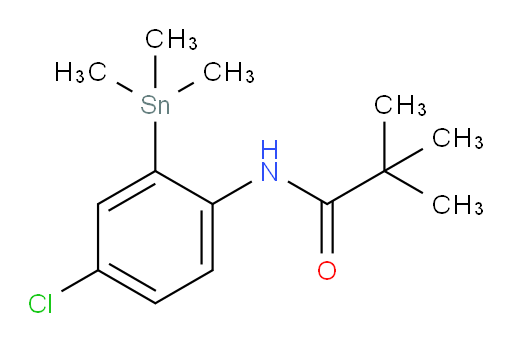 N-(4-氯-2-(三甲基锡基)苯基)叔戊酰胺