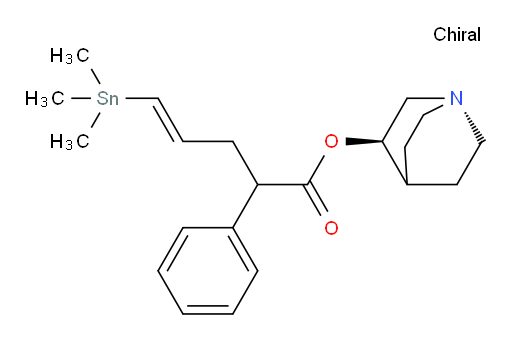 (E)-(3R)-喹宁环-3-基 2-苯基-5-(三甲基锡基)戊-4-烯酸酯