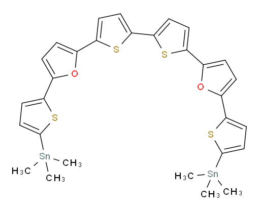 5,5'-双(5-(5-(三甲基锡基)噻吩-2-基)呋喃-2-基)-2,2'-联噻吩