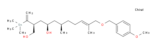 (2S,4R,6R,E)-11-((4-methoxybenzyl)oxy)-6,10-dimethyl-2-(1-(trimethylstannyl)vinyl)undec-9-ene-1,4-diol