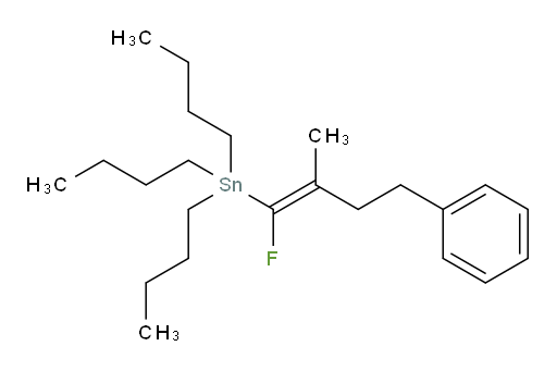 (E)-三丁基(1-氟-2-甲基-4-苯基丁-1-烯-1-基)锡烷
