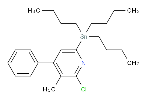 2-氯-3-甲基-4-苯基-6-(三丁基锡基)吡啶