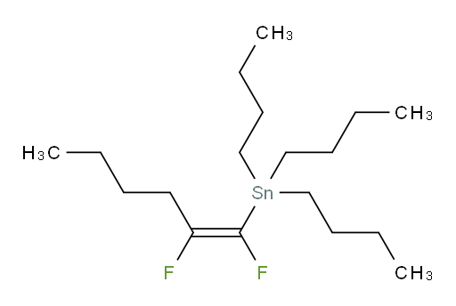 (E)-三丁基(1,2-二氟己-1-烯-1-基)锡烷