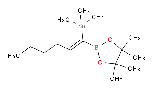 (Z)-三甲基(1-(4,4,5,5-四甲基-1,3,2-二氧杂环己硼烷-2-基)己-1-烯-1-基)锡烷