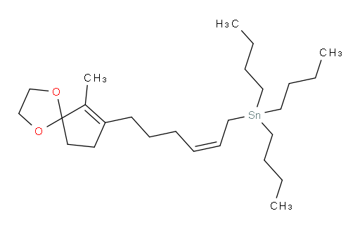 (Z)-三丁基(6-(6-甲基-1,4-二氧杂螺[4.4]壬-6-烯-7-基)己-2-烯-1-基)锡烷