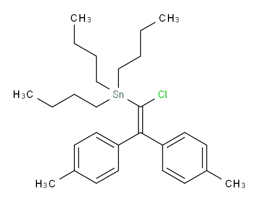 三丁基(1-氯-2,2-双-对甲苯基乙烯基)锡烷