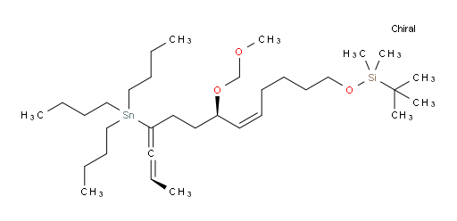 (R,Z)-13,13,14,14-tetramethyl-5-((R)-3-(tributylstannyl)hexa-3,4-dien-1-yl)-2,4,12-trioxa-13-silapentadec-6-ene
