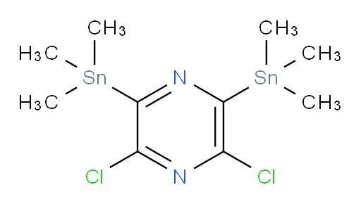 2,6-dichloro-3,5-bis(trimethylstannyl)pyrazine