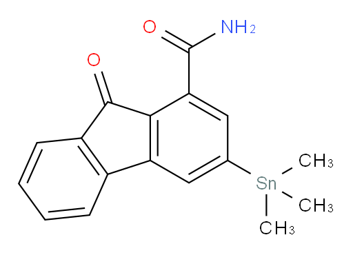 9-oxo-3-(trimethylstannyl)-9H-fluorene-1-carboxamide