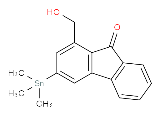 1-(hydroxymethyl)-3-(trimethylstannyl)-9H-fluoren-9-one