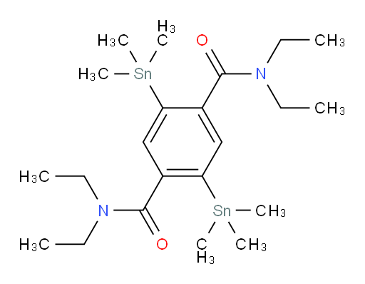 N1,N1,N4,N4-四乙基-2,5-双(三甲基锡基)tere邻苯二甲酰胺