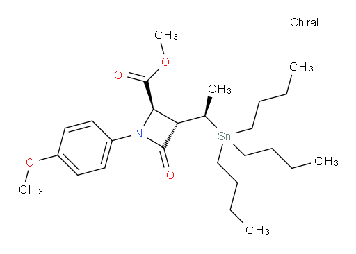 (2R,3S)-methyl 1-(4-methoxyphenyl)-4-oxo-3-((R)-1-(tributylstannyl)ethyl)azetidine-2-carboxylate