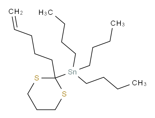 三丁基(2-(戊-4-烯-1-基)-1,3-二硫杂环己烷-2-基)锡烷