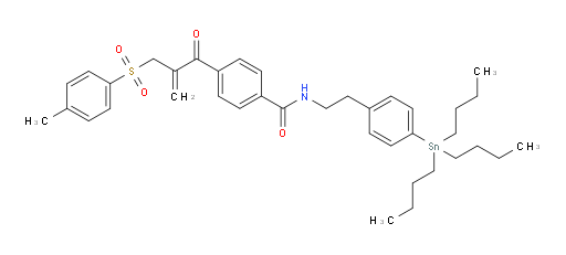 4-(2-(对甲苯磺酰基甲基)丙烯酰基)-N-(4-(三丁基锡基)苯乙基)苯甲酰胺