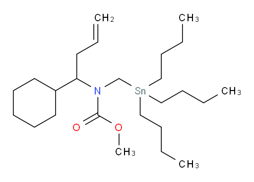 methyl (1-cyclohexylbut-3-en-1-yl)((tributylstannyl)methyl)carbamate