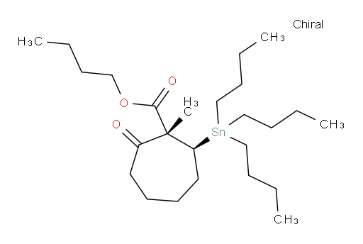 (1R,7S)-丁基 1-甲基-2-氧代-7-(三丁基锡基)环庚烷甲酸酯