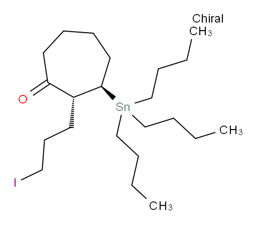 (2R,3R)-2-(3-iodopropyl)-3-(tributylstannyl)cycloheptanone