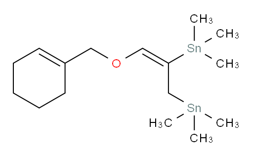 (E)-(3-(环己-1-烯-1-基甲氧基)丙-2-烯-1,2-二基)双(三甲基锡烷)