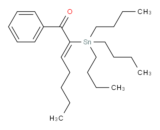 (Z)-1-phenyl-2-(tributylstannyl)hept-2-en-1-one