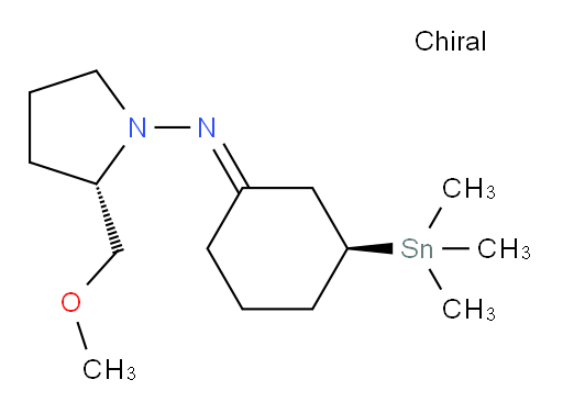 (S,E)-2-(methoxymethyl)-N-((S)-3-(trimethylstannyl)cyclohexylidene)pyrrolidin-1-amine