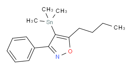 5-丁基-3-苯基-4-(三甲基锡基)异噁唑