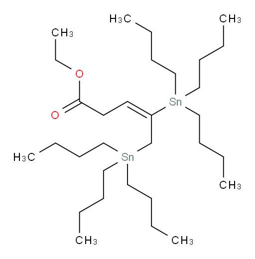 (E)-ethyl 4,5-bis(tributylstannyl)pent-3-enoate