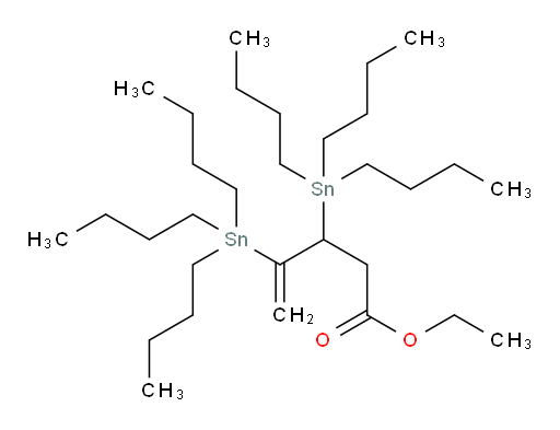 ethyl 3,4-bis(tributylstannyl)pent-4-enoate