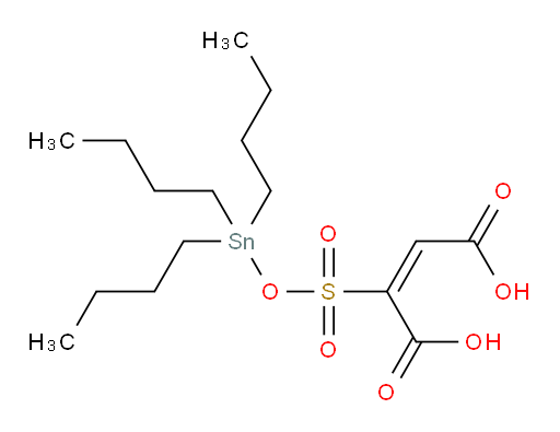 2-(((tributylstannyl)oxy)sulfonyl)maleic acid