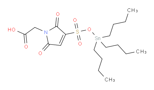 2-(2,5-dioxo-3-(((tributylstannyl)oxy)sulfonyl)-2,5-dihydro-1H-pyrrol-1-yl)acetic acid