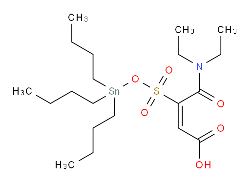 (E)-4-(diethylamino)-4-oxo-3-(((tributylstannyl)oxy)sulfonyl)but-2-enoic acid