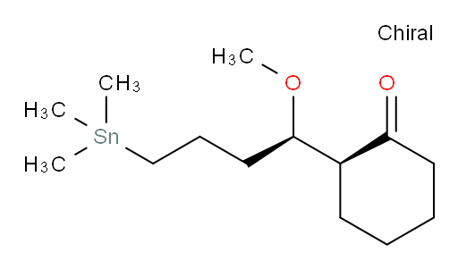 (S)-2-((R)-1-methoxy-4-(trimethylstannyl)butyl)cyclohexanone