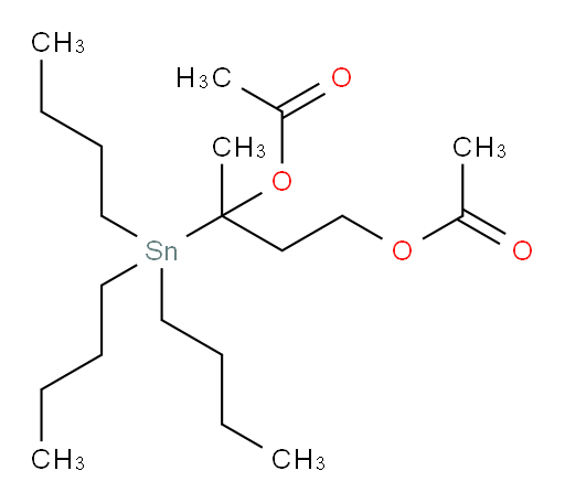 3-(tributylstannyl)butane-1,3-diyl diacetate