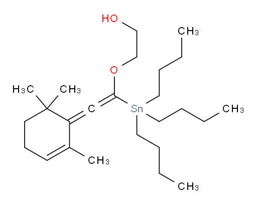 2-((1-(tributylstannyl)-2-(2,6,6-trimethylcyclohex-2-en-1-ylidene)vinyl)oxy)ethanol
