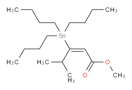 (E)-methyl 4-methyl-3-(tributylstannyl)pent-2-enoate