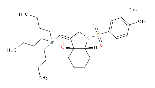 (3aS,7aR,Z)-1-tosyl-3-((tributylstannyl)methylene)octahydro-1H-indol-3a-ol