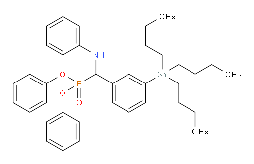 diphenyl ((phenylamino)(3-(tributylstannyl)phenyl)methyl)phosphonate