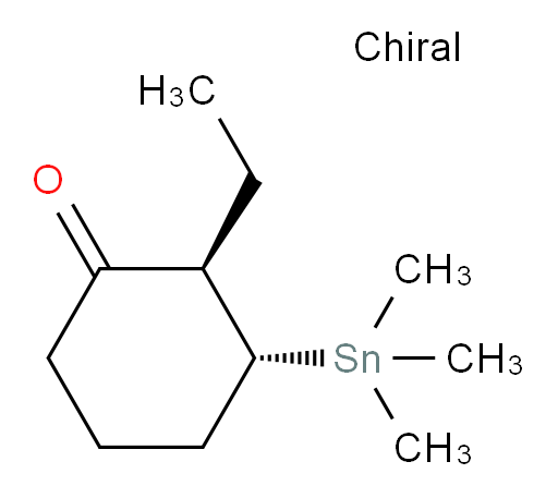 (2R,3R)-2-ethyl-3-(trimethylstannyl)cyclohexanone