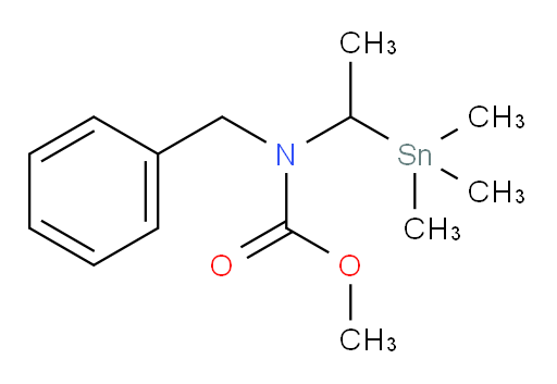 methyl benzyl(1-(trimethylstannyl)ethyl)carbamate