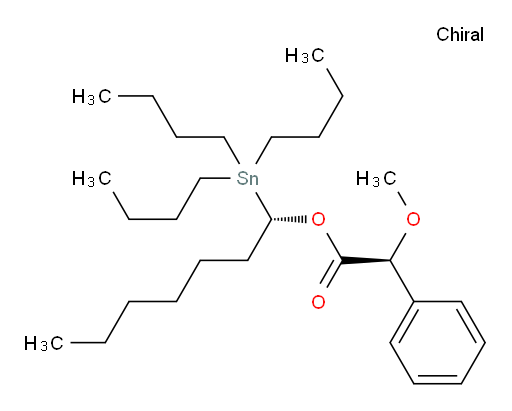 (S)-(S)-1-(tributylstannyl)heptyl 2-methoxy-2-phenylacetate
