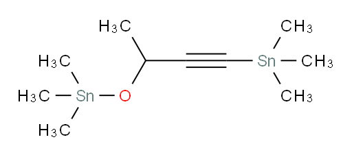 trimethyl((4-(trimethylstannyl)but-3-yn-2-yl)oxy)stannane