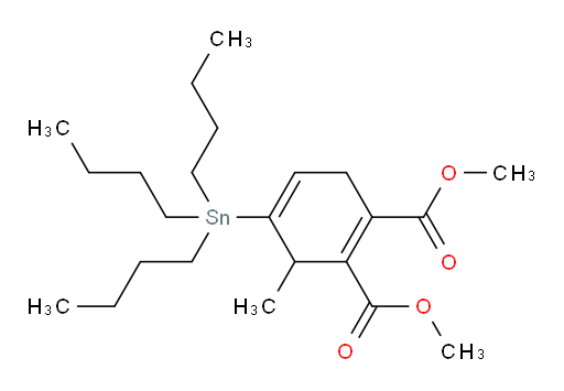 dimethyl 3-methyl-4-(tributylstannyl)cyclohexa-1,4-diene-1,2-dicarboxylate
