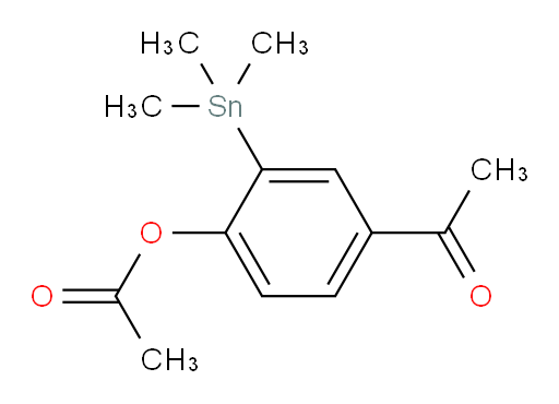 4-acetyl-2-(trimethylstannyl)phenyl acetate