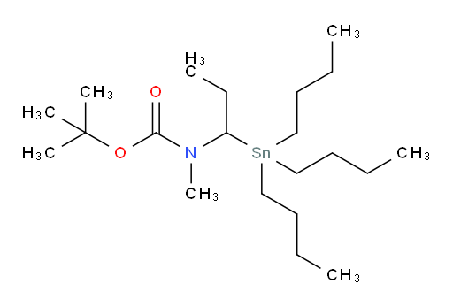 tert-butyl methyl(1-(tributylstannyl)propyl)carbamate
