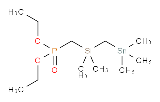 diethyl ((dimethyl((trimethylstannyl)methyl)silyl)methyl)phosphonate