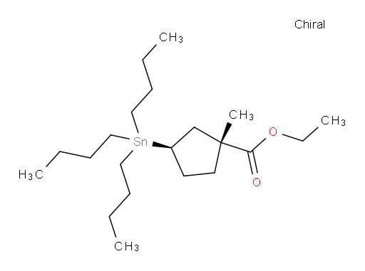 (1R,3R)-ethyl 1-methyl-3-(tributylstannyl)cyclopentanecarboxylate
