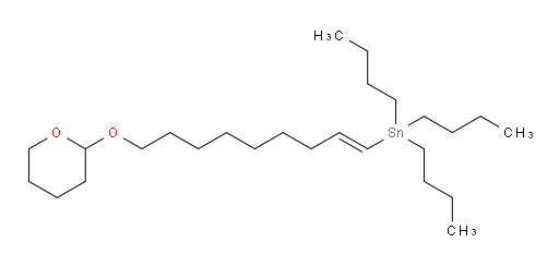 (E)-tributyl(9-((tetrahydro-2H-pyran-2-yl)oxy)non-1-en-1-yl)stannane