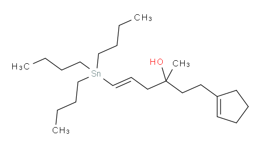 (E)-1-(cyclopent-1-en-1-yl)-3-methyl-6-(tributylstannyl)hex-5-en-3-ol