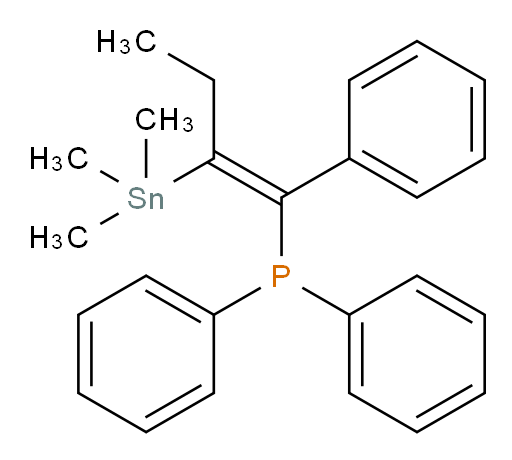 (Z)-diphenyl(1-phenyl-2-(trimethylstannyl)but-1-en-1-yl)phosphine