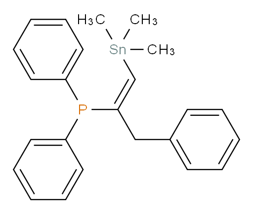 (Z)-diphenyl(3-phenyl-1-(trimethylstannyl)prop-1-en-2-yl)phosphine