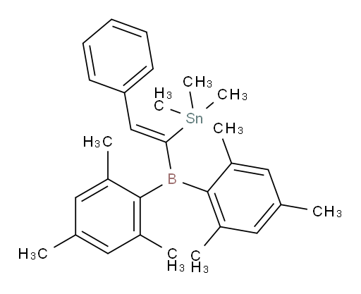 (Z)-(1-(dimesitylboryl)-2-phenylvinyl)trimethylstannane